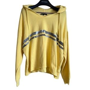 Vintage Far West women’s‎ hoodie cropped yellow XL oversized